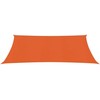 Uždanga nuo saulės, oranžinės spalvos, 2x3,5m, HDPE, 160g/m²