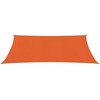Uždanga nuo saulės, oranžinės spalvos, 2x3m, HDPE, 160g/m²