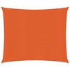Uždanga nuo saulės, oranžinės spalvos, 3,6x3,6m, HDPE, 160g/m²