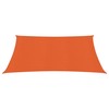 Uždanga nuo saulės, oranžinės spalvos, 3,6x3,6m, HDPE, 160g/m²