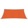 Uždanga nuo saulės, oranžinės spalvos, 3x3m, HDPE, 160g/m²