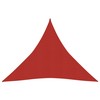 Uždanga nuo saulės, raudona, 4,5x4,5x4,5m, HDPE, 160g/m²