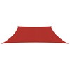 Uždanga nuo saulės, raudonos spalvos, 3/4x3m, HDPE, 160g/m²