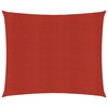 Uždanga nuo saulės, raudonos spalvos, 3,6x3,6m, HDPE, 160g/m²