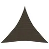 Uždanga nuo saulės, rudos spalvos, 3,6x3,6x3,6m, HDPE, 160g/m²