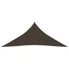Uždanga nuo saulės, rudos spalvos, 3,6x3,6x3,6m, HDPE, 160g/m²