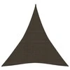 Uždanga nuo saulės, rudos spalvos, 3x4x4m, HDPE, 160g/m²