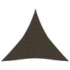 Uždanga nuo saulės, rudos spalvos, 4x4x4m, HDPE, 160g/m²