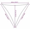 Uždanga nuo saulės, rudos spalvos, 5x5x5m, HDPE, 160g/m²