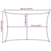 Uždanga nuo saulės, smėlio spalvos, 2,5x3,5m, HDPE, 160g/m²