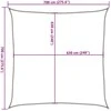 Uždanga nuo saulės, smėlio spalvos, 2x2,5m, HDPE, 160g/m²