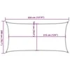 Uždanga nuo saulės, smėlio spalvos, 2x3,5m, HDPE, 160g/m²