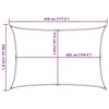Uždanga nuo saulės, smėlio spalvos, 3,5x4,5m, HDPE, 160g/m²