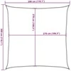 Uždanga nuo saulės, smėlio spalvos, 3x3m, HDPE, 160g/m²