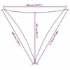 Uždanga nuo saulės, smėlio spalvos, 3x3x3m, HDPE, 160g/m²