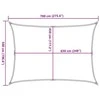Uždanga nuo saulės, smėlio spalvos, 5x7m, HDPE, 160g/m²