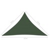 Uždanga nuo saulės, tamsiai žalia, 2,5x2,5x3,5m, HDPE, 160g/m²