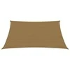 Uždanga nuo saulės, taupe spalvos, 2x3,5m, HDPE, 160g/m²