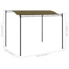 Uždanga nuo saulės, taupe spalvos, 3x2,4m, 180g/m²