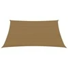 Uždanga nuo saulės, taupe spalvos, 3x4m, HDPE, 160g/m²