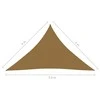 Uždanga nuo saulės, taupe spalvos, 4x4x5,8m, HDPE, 160g/m²