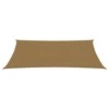 Uždanga nuo saulės, taupe spalvos, 4x7m, HDPE, 160g/m²