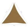 Uždanga nuo saulės, taupe spalvos, 5x5x5m, HDPE, 160g/m²