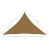 Uždanga nuo saulės, taupe spalvos, 5x5x6m, HDPE, 160g/m²