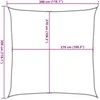 Uždanga nuo saulės, terakota spalvos, 3x3m, HDPE, 160g/m²