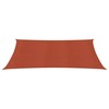 Uždanga nuo saulės, terakota spalvos, 3x4,5m, HDPE, 160g/m²