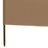 Uždanga nuo vėjo, 3 plokštės, taupe spalvos, 400x80cm, audinys