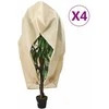 Uždangalai augalams su užtrauktukais, 4vnt., 1x1,55m, 70g/m²