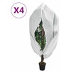Uždangalai augalams su užtrauktukais, 4vnt., 3,93x3 m, 70g/m²