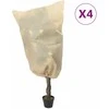 Uždangalai augalams su virvutėmis, 4vnt., 0,8x1,2m, 70g/m²