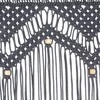 Užuolaida, antracito, 140x240cm, medvilnė, makrame stilius