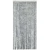 Užuolaida nuo musių, pilka/juoda/balta, 100x220cm, šenilis