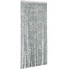 Užuolaida nuo musių, pilka/juoda/balta, 100x230cm, šenilis