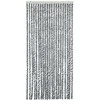 Užuolaida nuo musių, pilka/juoda/balta, 90x220cm, šenilis