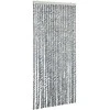 Užuolaida nuo musių, pilka/juoda/balta, 90x200cm, šenilis