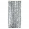 Užuolaida nuo musių, pilka/juoda/balta, 100x230cm, šenilis