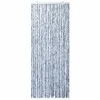 Užuolaida nuo musių, sidabrinės spalvos, 100x200cm, šenilis