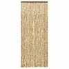 Užuolaida nuo musių, smėlio ir ruda, 100x230cm, šenilis