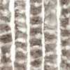 Užuolaida nuo musių, taupe ir balta, 100x230cm, šenilis