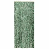 Užuolaida nuo musių, žalia ir balta, 100x230cm, šenilis