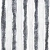 Užuolaida nuo vabzdžių, pilka ir balta, 90x200cm, šenilis