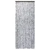 Užuolaida nuo vabzdžių, ruda ir kreminė, 90x220 cm, šenilis