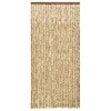 Užuolaida nuo vabzdžių, smėlio ir ruda, 100x220cm šenilis