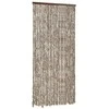 Užuolaida nuo vabzdžių, taupe ir balta, 100x220cm, šenilis