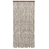Užuolaida nuo vabzdžių, taupe ir balta, 90x220cm, šenilis