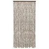 Užuolaida nuo vabzdžių, taupe ir balta, 100x220cm, šenilis